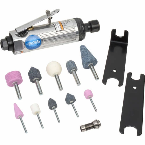 Global Industrial Pneumatic Die Grinder Kit, 1/4" Air Inlet, 22000 RPM - Image 16