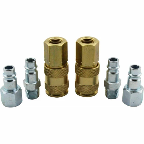 Milton S-217 V Style High Flow Coupler and Plug Kit 6 piece 6 Pack - Image 2