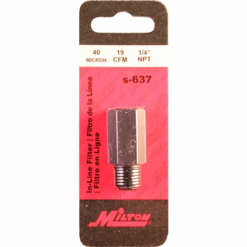 Milton S-637 In Line Filter 1/4" NPT 150 PSI 40 Micron - Image 2